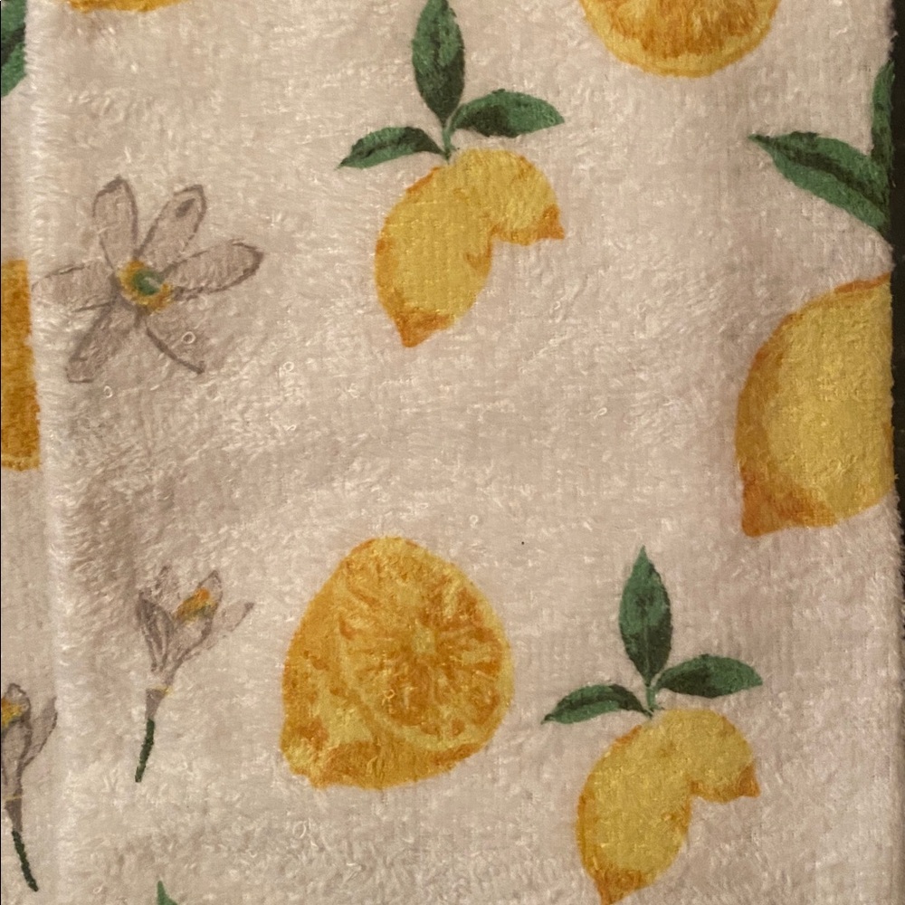 100% Cotton 7 Piece Lemon Kitchen Towel/Oven Mitt Set - Picture 5 of 10